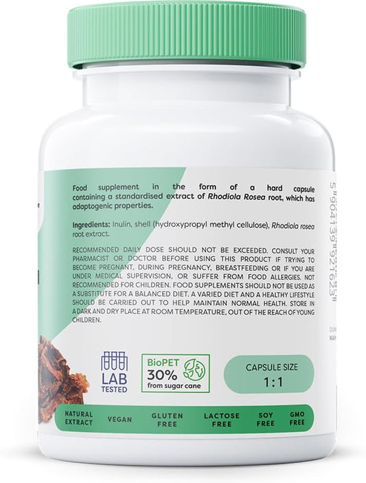 Osavi Rhodiola Rosea Root 400Mg – 120 Vegan Caps | Adaptogenic Support For Reducing Stress–Induced Fatigue And Enhancing Mental & Physical Wellbeing