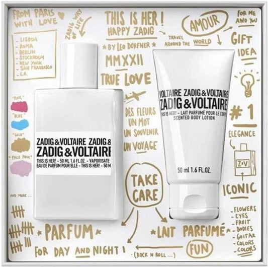 Zadig & Voltaire This Is Her! 2 Piece Gift Set: Eau De Parfum 50Ml - Body Lotion