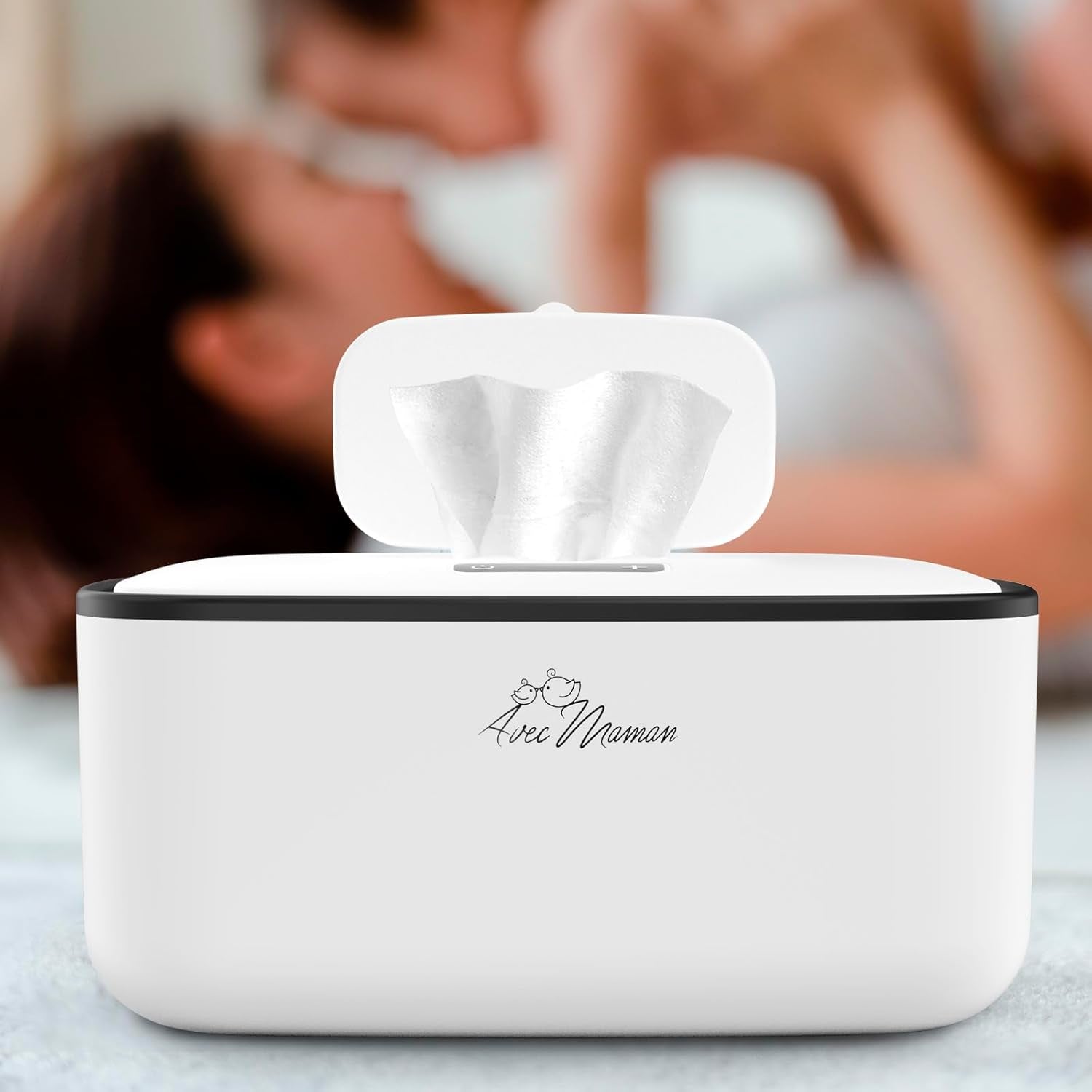 Avec Maman Baby Wipe Warmer Dispenser S1 - Adjustable Digital Temperature Control - Wipe Warmer And Baby Wet Wipes Dispenser - Baby Wipes Warmer - White