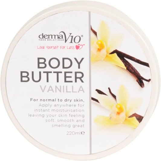Derma V10 Vanilla Body Butter, 220 G