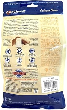 Pet Factory Carechewz Collagen Slices Dog Chew Treats - Chicken Flavor, 8 Oz