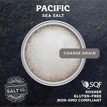 Pacific Ocean Gourmet Sea Salt - 5 Lbs. Bulk Medium Coarse Grain By San Francisco Salt Company