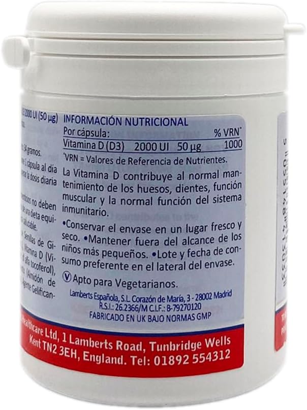 Lamberts Vitamin D3 2000iu 120 Capsules : Amazon.co.uk: Health & Personal Care