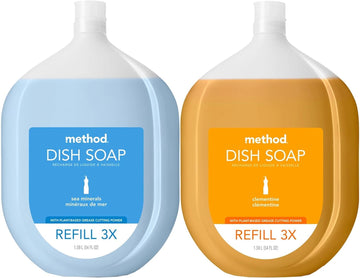 Method Dish Refill Variety Pack, Sea Minerals, Clementine, 54 oz each, 2 CT