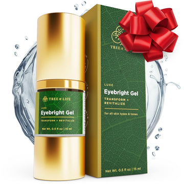 Tree Of Life Beauty Anti-Aging Eye Treatment Gel Cream To Hydrate Dark Circles And Reduce Puffiness, Bags And Wrinkles, Vitamin C