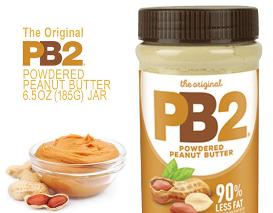 Pb2 Original Powdered Peanut Butter - 16 Oz Jar, 6G Of Protein, 90% Less Fat, Certified Gluten Free, Only 60 Calories Per Serving, Perfect For Protein Shakes, Smoothies, And Low-Carb, Keto Diets