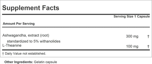 Andrew Lessman Ashwagandha 360 Capsules - Standardized Ashwagandha Extract. Promotes Relaxation, Positive Mood, Overall Well-Being And Vitality. Small Easy To Swallow Capsules