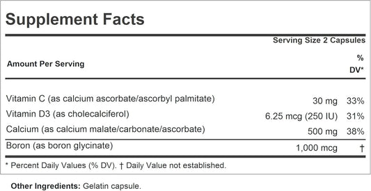 Andrew Lessman Calcium Intensive Care - 60 Capsules - Maintains Healthy Bone And Skeletal Tissues. Vitamin D, Boron. Ultra-Fine, Highly Absorbable Powder In Easy-To-Swallow Capsule. No Additives