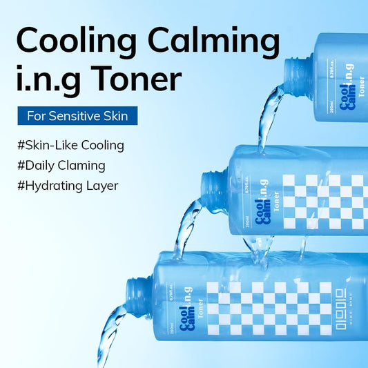 Cooling Calming I.N.G Toner?Korean Facial Toner, Pore Tightening, For Sensitive, Acne-Prone Skin, Trouble Care, Reduce Redness And Breakout, Hyaluronic Acid, Cica (260Ml / 8.79Fl.Oz.)