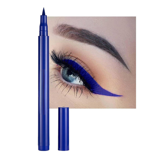 Dragonranee Liquid Matte Eyeliner, Rainbow Colorfulneon Eyeliner Pencil Pigmented Waterproof Smudgeproof Long Lasting Gel Eye Liner Pen Christmas Halloween Makeup Gift Kit For Women (Deep Blue#6) : Beauty & Personal Care