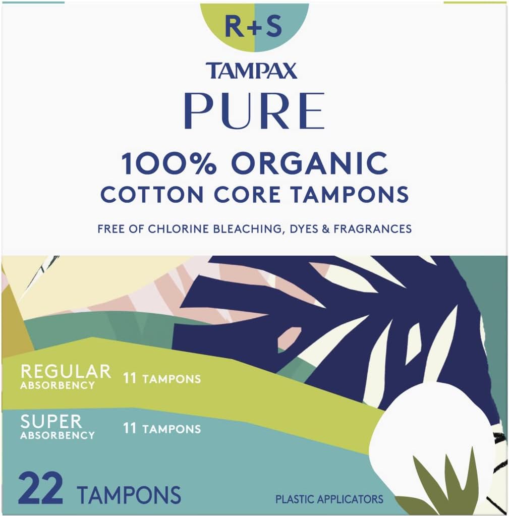 Tampax Pure Cotton 22-Pack (11 Regular/11 Super)