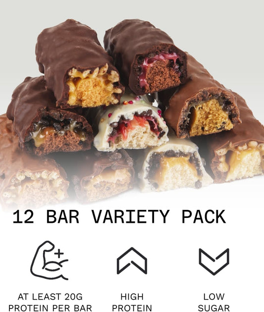 Phd Smart Hight Protein Bar Low Sugar, Nutritional Protein Bars/Protein Snacks, Chocolate Raspberry Flavour, 20G Of Protein, 64G Bar (12 Pack)
