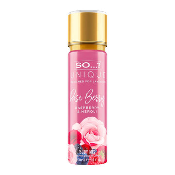 So... Unique Rose Berry Body Mist - Floral, Fruity Body Spray For Women - Vegan Perfume For Women With Rose, Vanilla, Musk Notes - 5.1 Oz