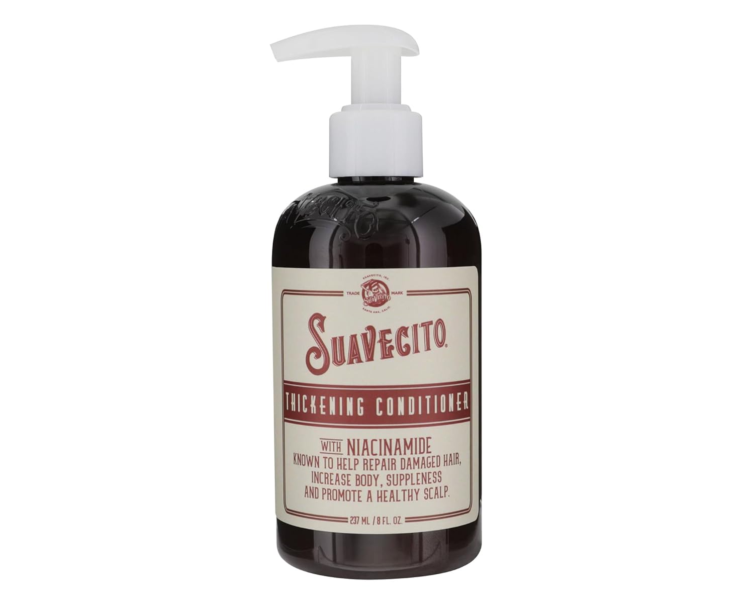 Suavecito Hair Thickening Conditioner With Niacinamide For Thinning Hair - Biotin Conditioner With Caffeine - Repairs Damaged Hair & Fights Hair Loss
