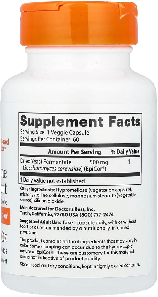 Doctor'S Best Epicor, Immune Health Defense, Non-Gmo, Vegan, Gluten Free, 500 Mg, 60 Vc (Drb-00177)