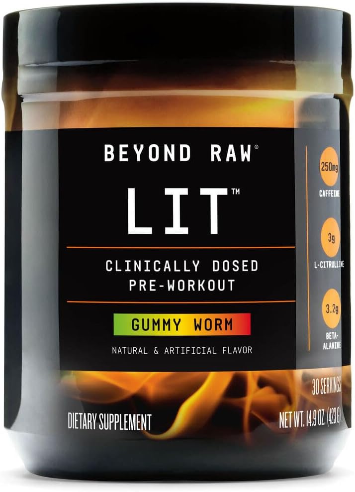 Beyond Raw Lit - Gummy Worm, Net Wt 14.9 Oz (423G)