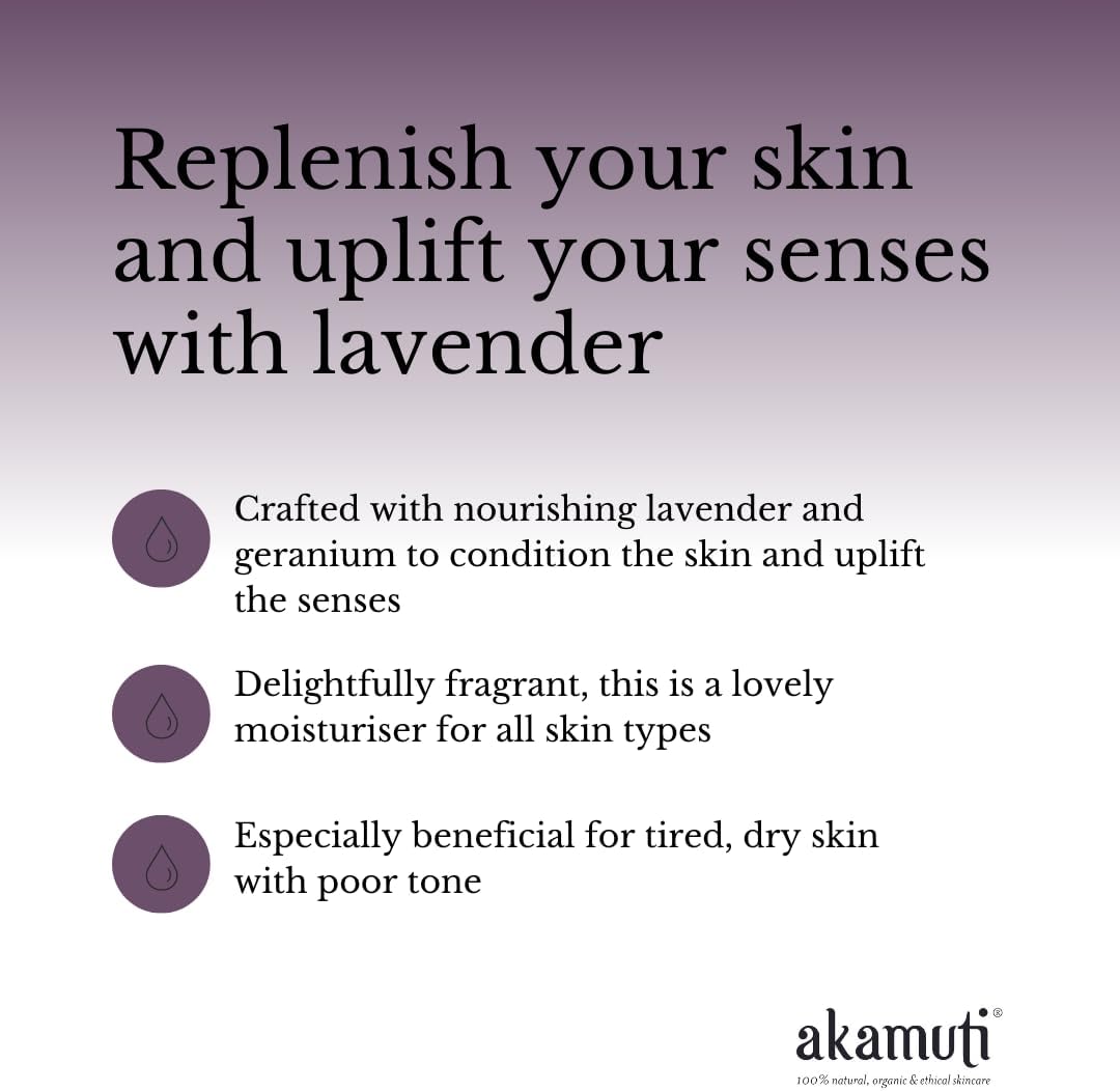 Akamuti Lavender & Geranium Body Moisturiser 100ml : Amazon.co.uk: Beauty