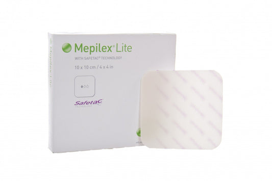 Mepilex Me284100 Border Lite Foam Dressing, 10 Cm Width, 10 Cm Length (Pack Of 5)