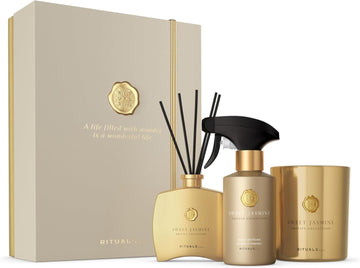 Rituals Gift Set Sweet Jasmine Large – Luxury Home Fragrance Products From The Private Collection – Aromatherapy Gift Box With Home Perfume, A Scented Candle And Fragrance Sticks