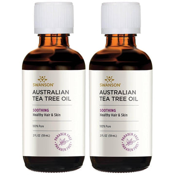 Swanson Tea Tree Oil 2 Fl Ounce (59 Ml) Liquid (2 Pack)