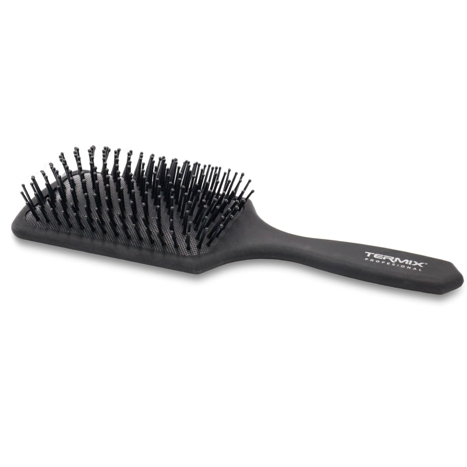 Termix Pneumatic Detangling Hair Brush Black With Non-Slip Handle And Thick Strong Fibers : Beauty & Personal Care