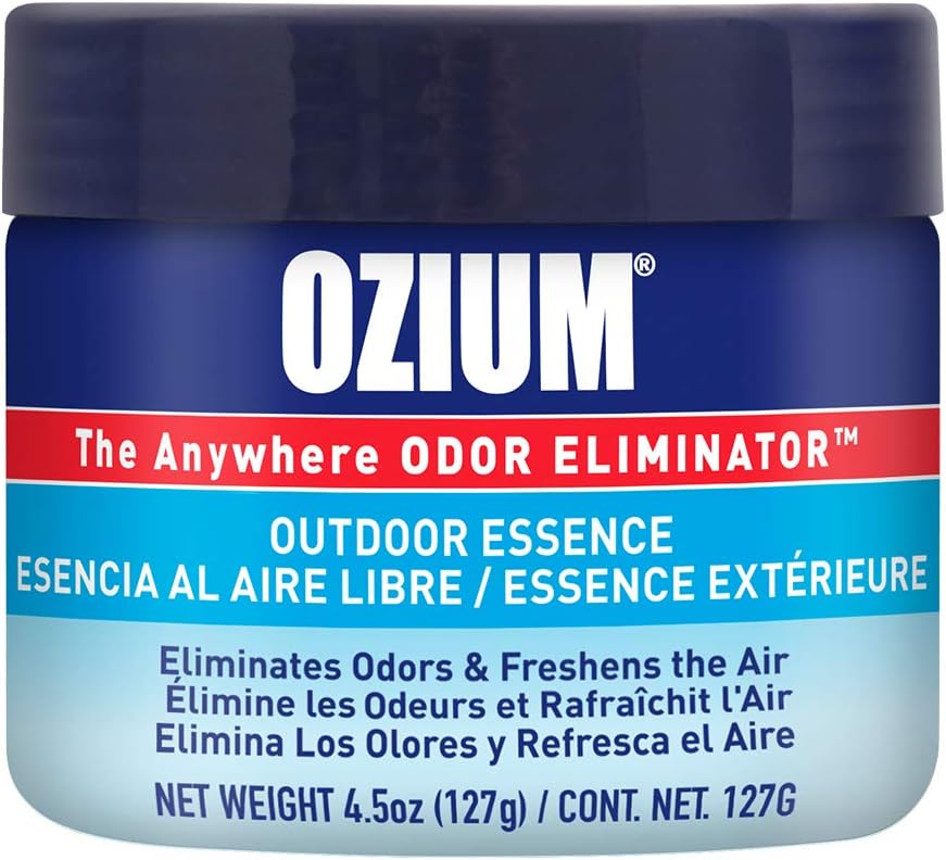 Ozium 4.5 Oz. 1 Pack Odor Eliminating Gel for Homes, Cars, Offices and More, Outdoor Essence