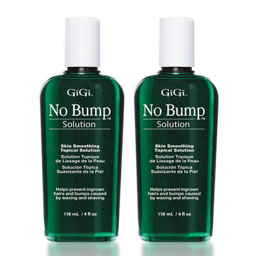 Gigi No Bump Skin Smoothing Topical Solution For Ingrown Hair, Bumps, And Razor Burns, 4 Fl Oz X 2 Pack