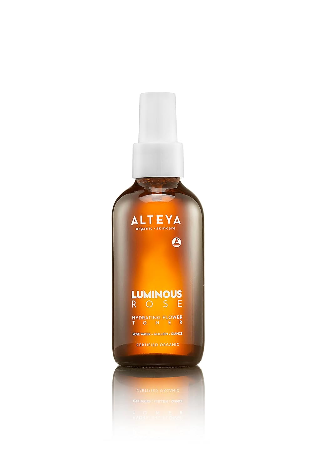 Alteya Rganic Luminous Rose Hydrating Flower Toner 4 Fl Oz/120 Ml – Certified Organic – Purifying, Balancing, Revitalizing – All Skin Types