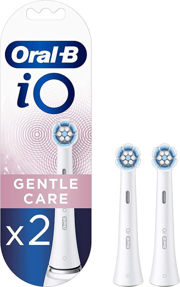 Oral-B Io Ultimate Clean Electric Toothbrush Head, Twisted & Angled Bristles For Deeper Plaque Removal, Pack Of 2 Toothbrush Heads, Black