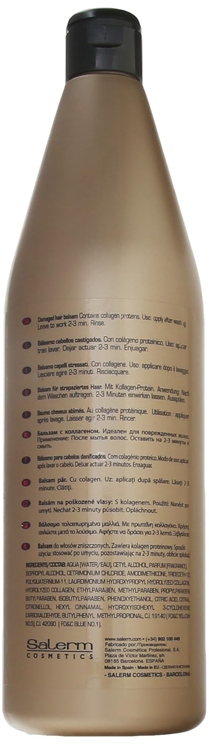 Salerm Protein Balsamo Conditioner, 34.6 Ounce/1000 Milliliter