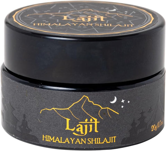 Lajit Gold Grade Himalayan Shilajit Resin - Sourced By Sherpas At 18K Feet - 20 Gram (Purified Gold Grade Resin)