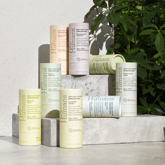 Hey Humans Deodorant, Aluminum Free Deodorant For Women And Men, Contains Naturally Derived Ingredients, All Day Odor Control, Refreshing Deodorant Essential Oils, Banana Aloe : Beauty & Personal Care
