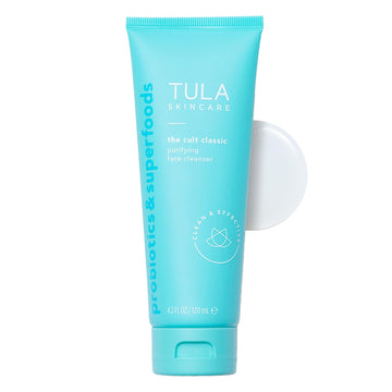 Tula Skin Care The Cult Classic Purifying Face Cleanser - Gentle And Effective Face Wash, Makeup Remover, Nourishing And Hydrating, 4.2 Oz