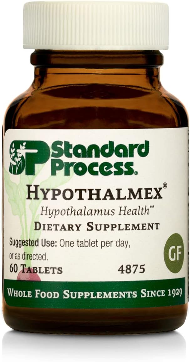 Standard Process Hypothalmex - Whole Food Brain Support And Brain Health With Magnesium Citrate And Calcium - 60 Tablets