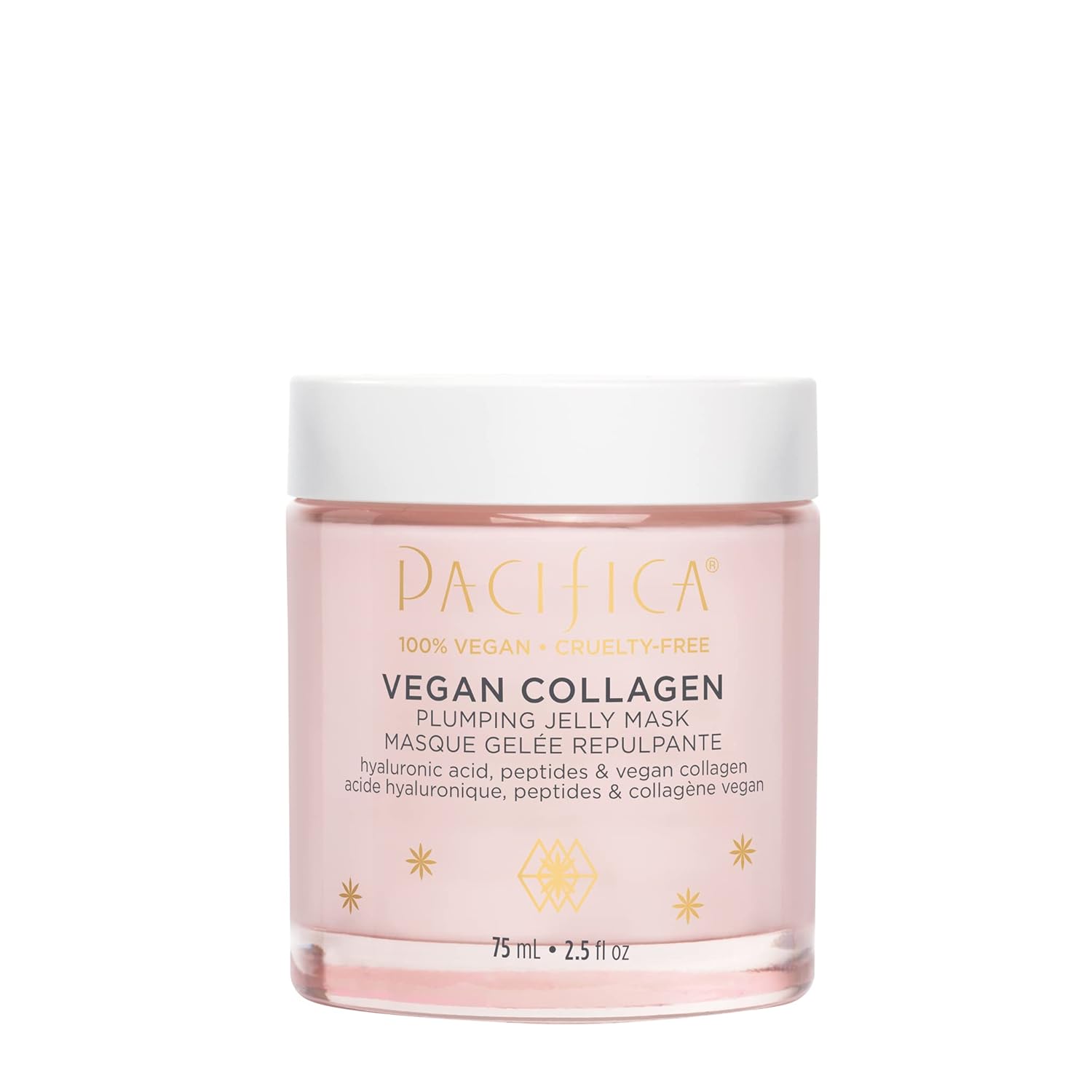 Pacifica Beauty, Vegan Collagen Plumping Jelly Mask, Skincare, Moisturizer, Vegan Squalane, Hyaluronic Acid, Super Hydrating, Gel Formula, Overnight Treatment, Glass Skin, Vegan & Cruelty Free : Beauty & Personal Care