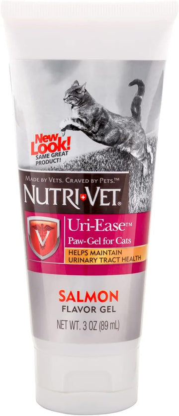 Nutri-Vet Uri-Ease Paw Gel for Cats |Helps Maintain Urinary Tract Health| Salmon Flavor | 3 ounces