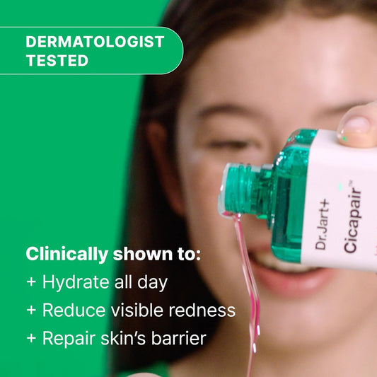 Dr.Jart+ Cicapair™ Intensive Soothing Repair Treatment Liquid Face Lotion To Reduce Redness With Centella Asiatica | Hydrating Toner | Korean Skin Care, 5.07 Fl Oz