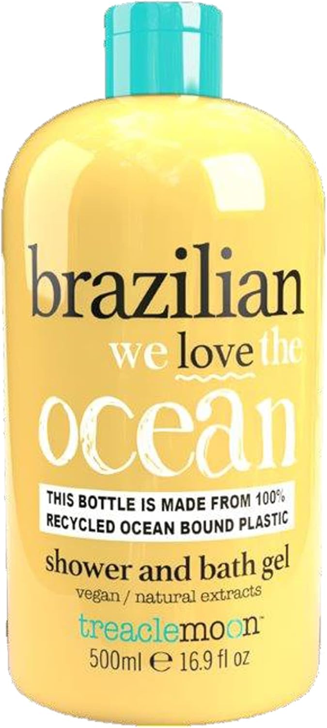 Treacle Moon Sunny Brazilian Love Shower & Bath Gel 500Ml, Coconut, Cream & Fruit Scented, Vegan, Not Tested On Animals, Natural Ingredients, Eco Packaging