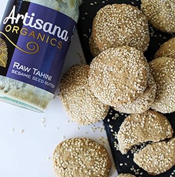Artisana Organics Raw Tahini Sesame Seed Butter - Just One Ingredient, Unroasted, Vegan, Paleo and Keto Friendly, Non-GMO, 14oz Jar : Grocery & Gourmet Food