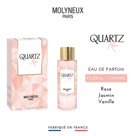 Quartz Rose Eau De Parfum Spray 3.38 Oz For Women