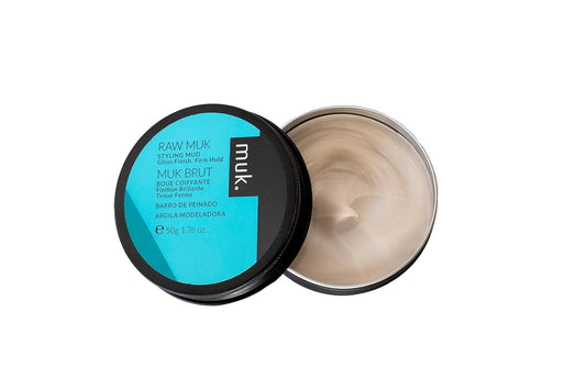 Muk. Haircare Raw Firm Hold Styling Mud, High Gloss Mud - 1.7Oz