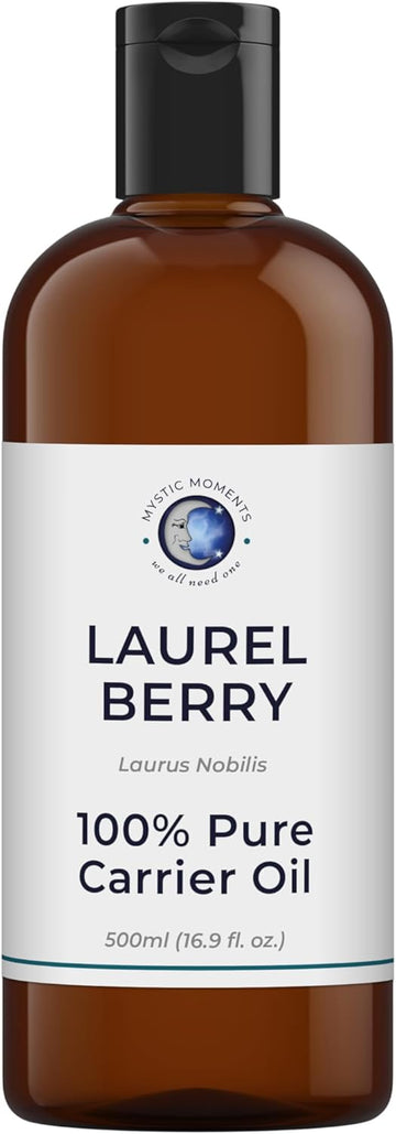 Mystic Moments | Laurel Berry Carrier Oil 500ml - Pure & Natural Oil Perfect for Hair, Face, Nails, Aromatherapy, Massage and Oil Dilution Vegan GMO Free