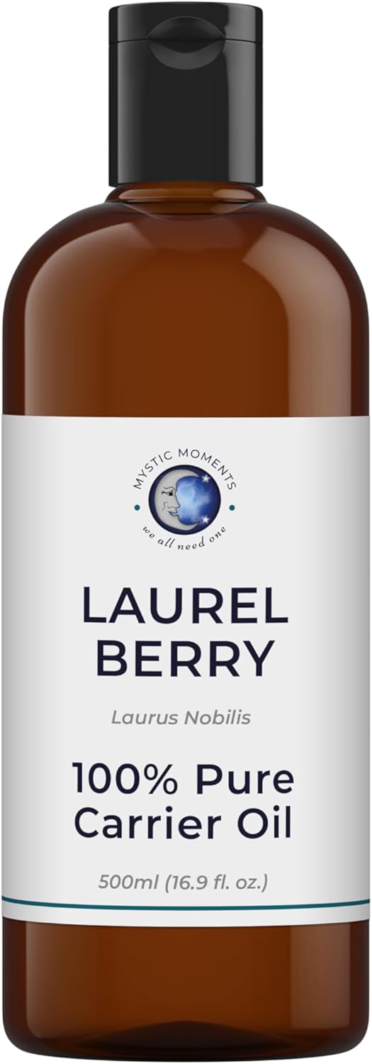 Mystic Moments | Laurel Berry Carrier Oil 500Ml - Pure & Natural Oil Perfect For Hair, Face, Nails, Aromatherapy, Massage And Oil Dilution Vegan Gmo Free
