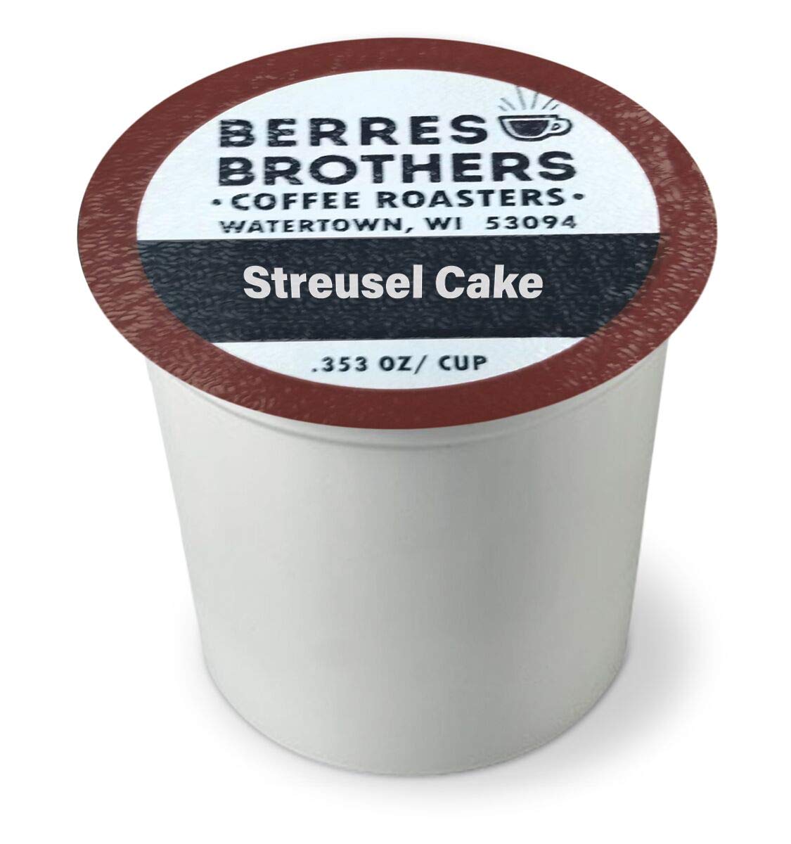 Berres Brothers Streusel Cake Flavored Coffee, 12 Count Single Serve Pods Compatible with Keurig K Cups K Pods Coffee Makers, Rich Coffee Cake Flavor with a Sassy Swirl of Cinnamon, Gourmet Coffee, Medium Roast, Caffeinated Coffee