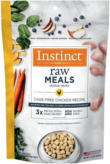 Instinct Freeze Dried Raw Meals Grain Free Recipe Cat Food 9.5 Ounce (Pack Of 1)