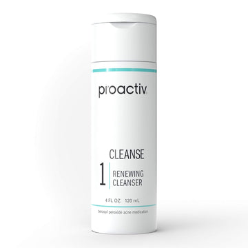 Proactiv - Benzoyl Peroxide Face Wash And Acne Treatment - Daily Facial Cleanser And Hyularonic Acid Moisturizer With Exfoliating Beads - 60 Day Supply, 4 Oz