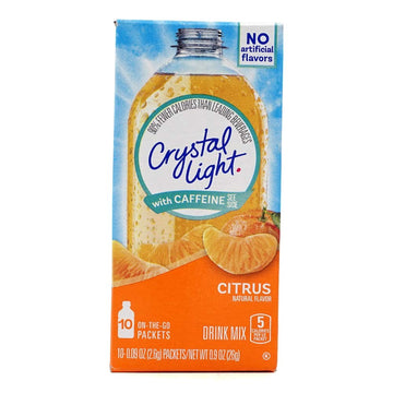 Crystal Light Sugar-Free Energy Citrus On-The-Go Powdered Drink Mix 10 Count