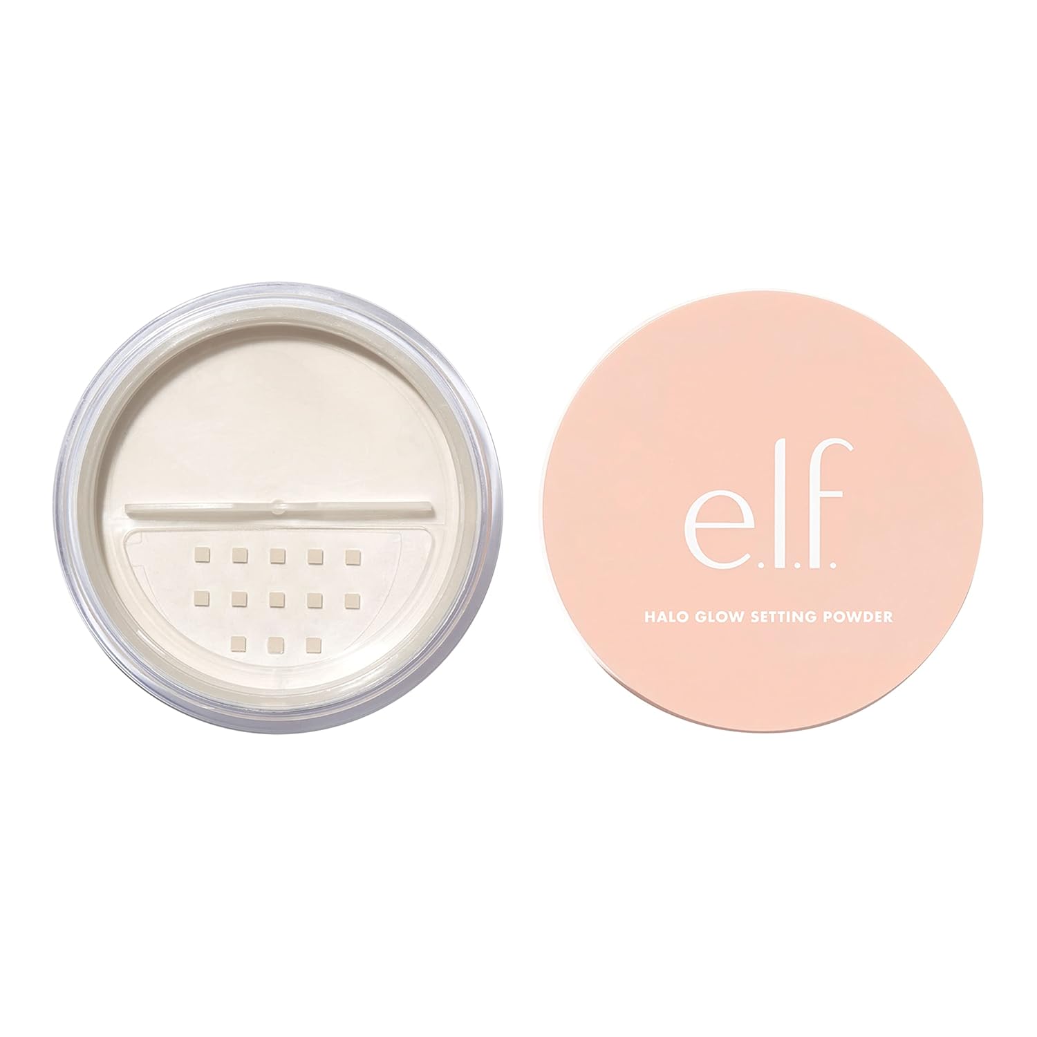 E.L.F., Halo Glow Setting Powder, Silky, Weightless, Blurring, Smooths, Minimizes Pores And Fine Lines, Creates Soft Focus Effect, Light, Semi-Matte Finish, 0.24 Oz