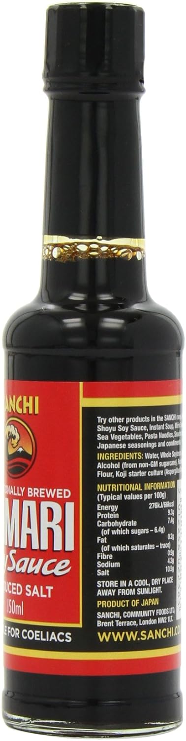 Sanchi Tamari Reduced Salt Soy Sauce 150 Ml (Pack Of 6)