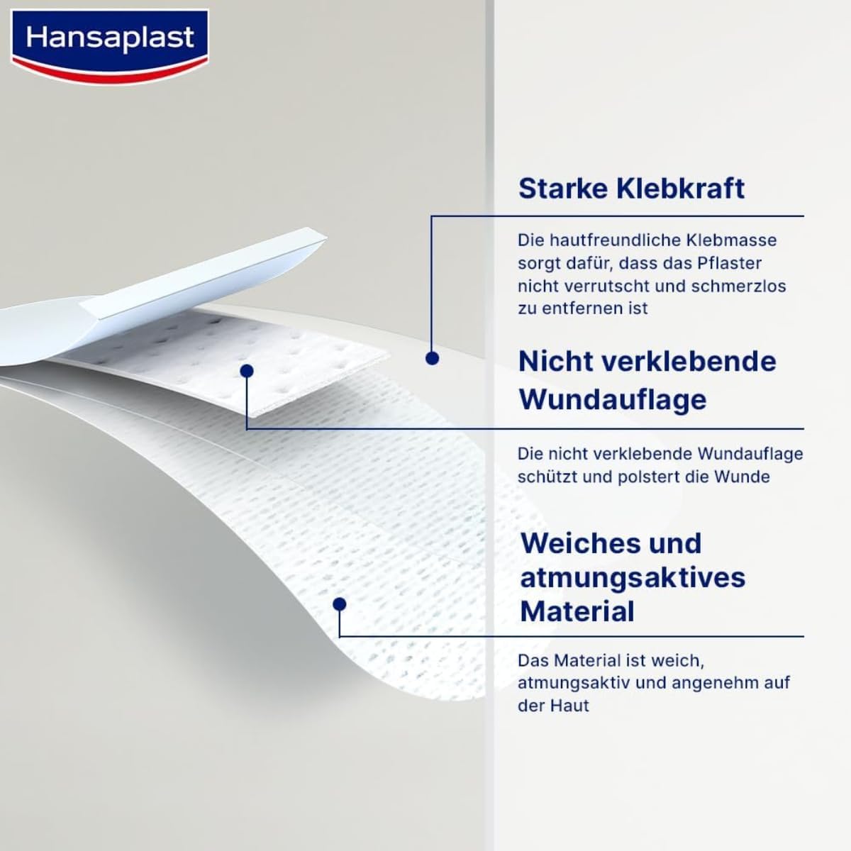 Hansaplast Sensitive Plasters (1 M X 6 Cm), Cut To Size, Skin-Friendly Wound Plasters With Bacteria Shield & Secure Adhesion, Painless To Remove